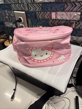 Hello Kitty Pink Travel Cosmetic Case for Kids